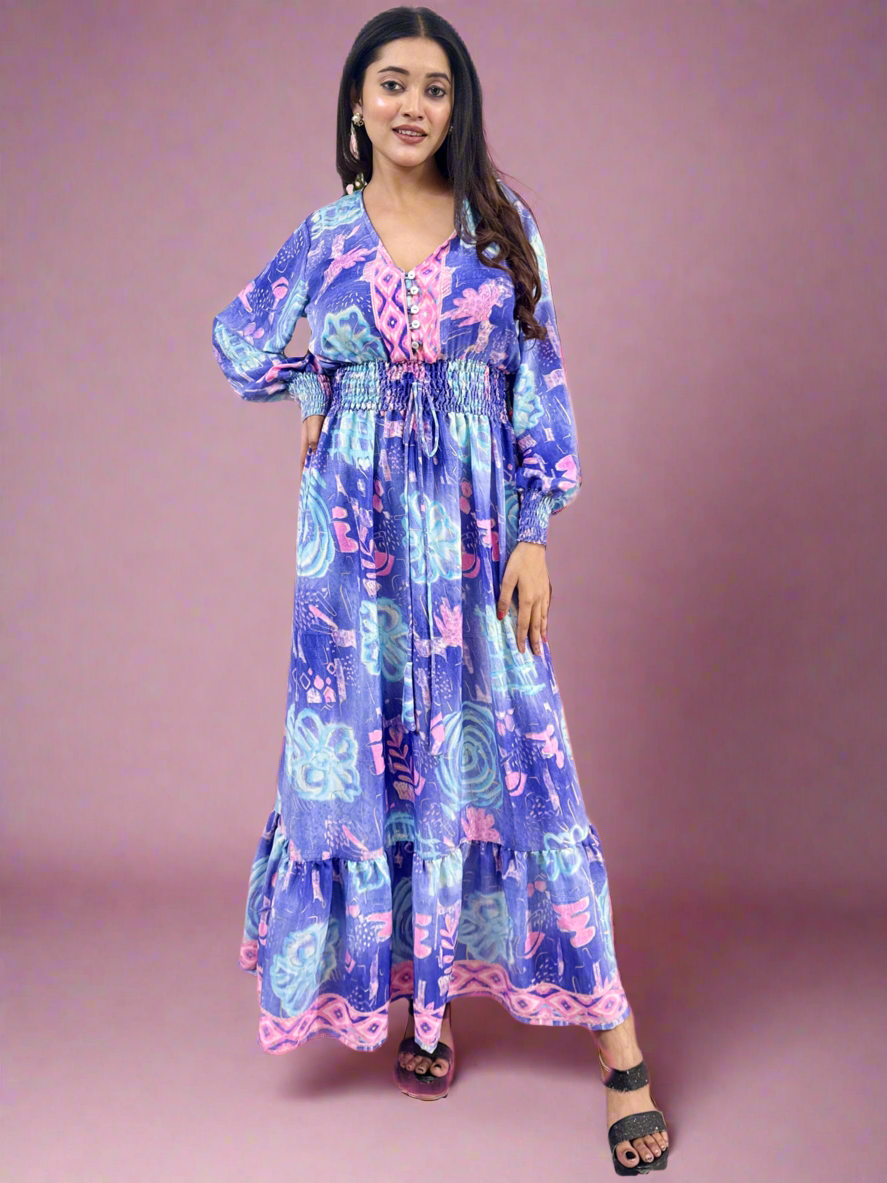 Two Shade Purple Boho Maxi Dress Two Shade Purple Boho Maxi Dress