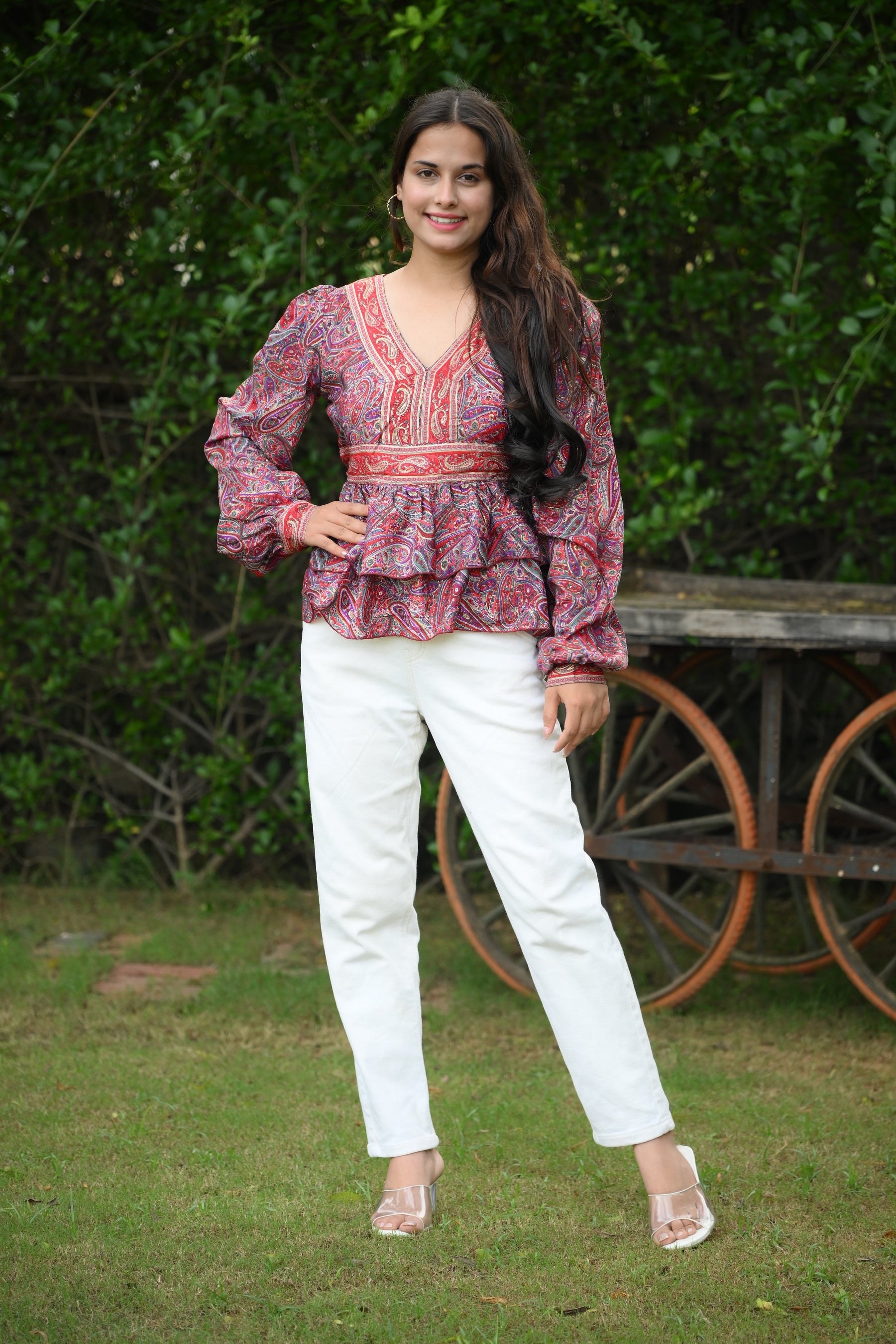 Ruffle Top - Mix Printed