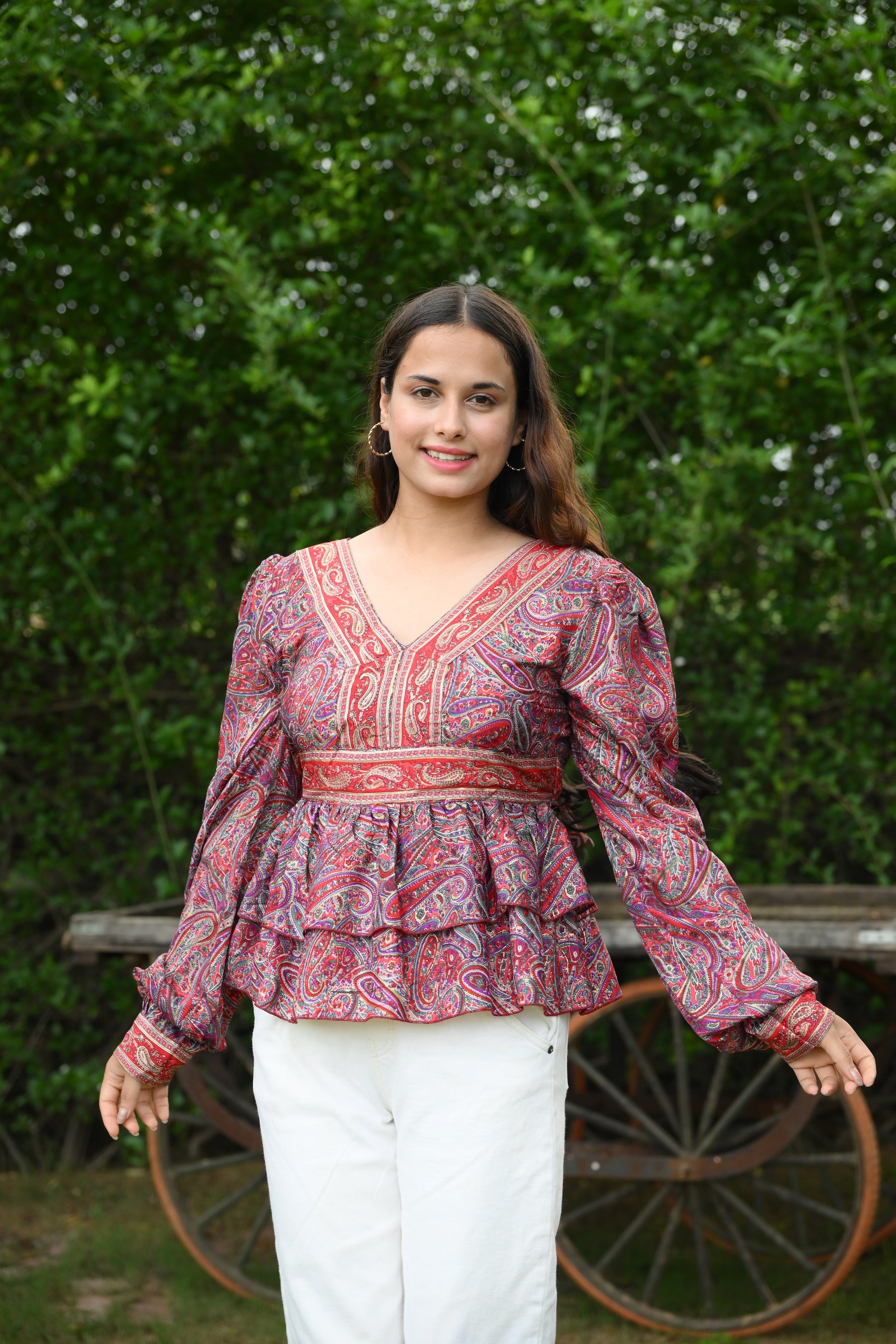 Ruffle Top - Mix Printed