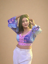 Sky Purple Backless Crop Top