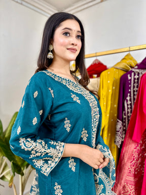 Heavy Work Suit Set (Petrol Blue)