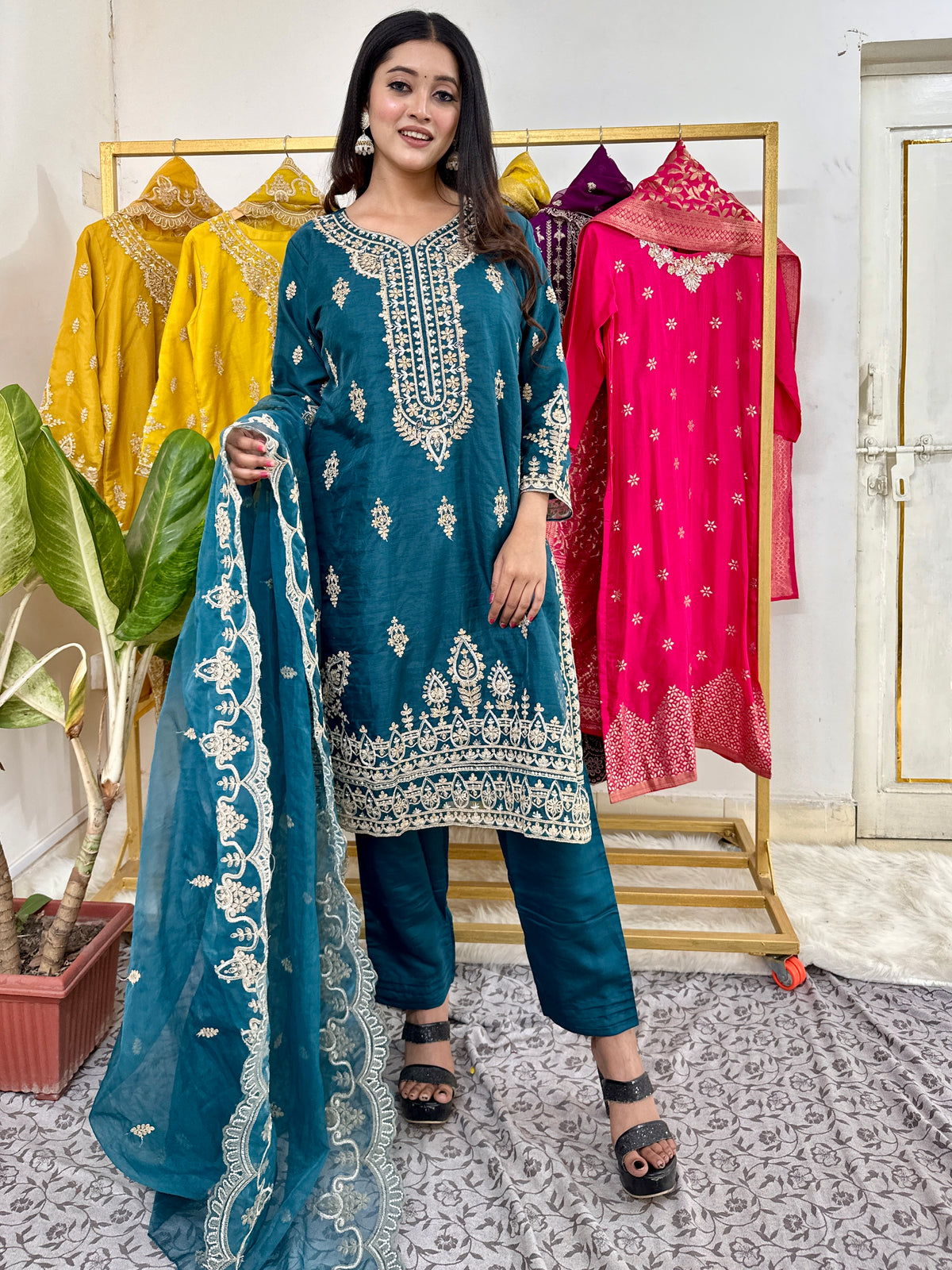 Heavy Work Suit Set (Petrol Blue)