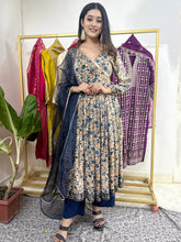 Beige Floral Suit Set