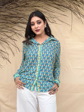 Blue Printed Shirt