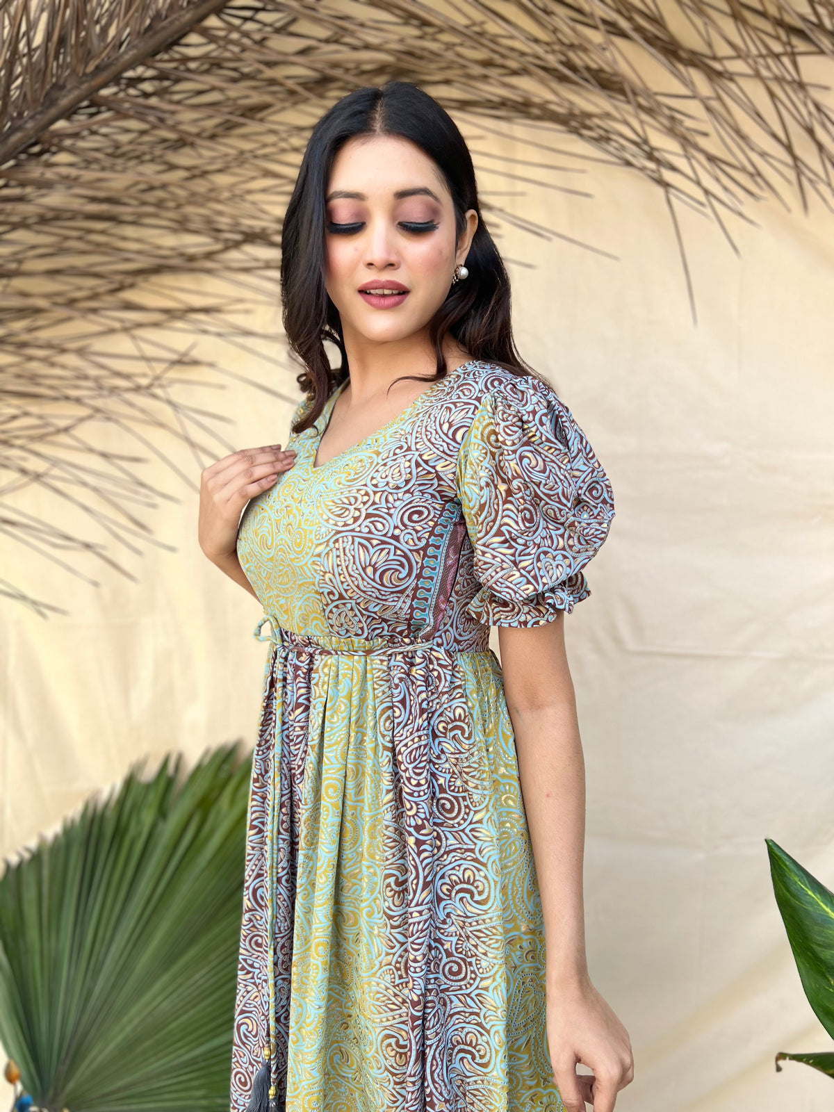 Two Shade Boho Maxi dress