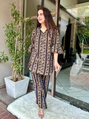 Midnight Sand Cotton Coord Set