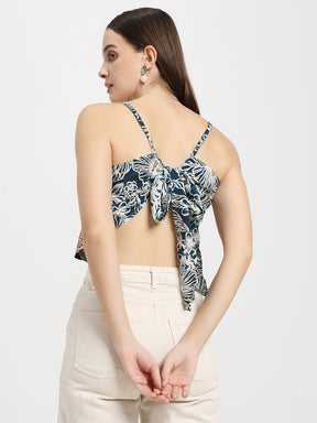 Boho Bandana Floral Scarf Top